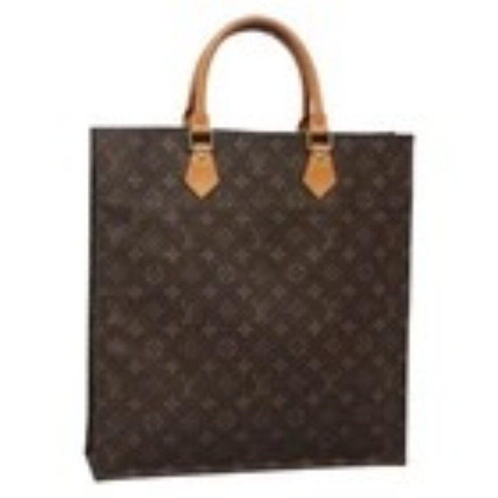 LOUIS VUITTON Monogram Sac Plat Hand Bag M51140 LV Auth 138699 - Picture 1 of 16